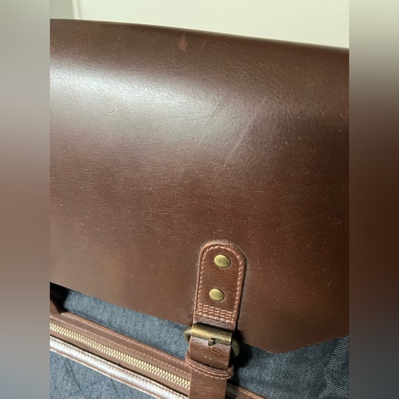 TIMBERLAND - BACKPACK - DARK DENIM and BROWN LEATHER - Picture 6 of 8